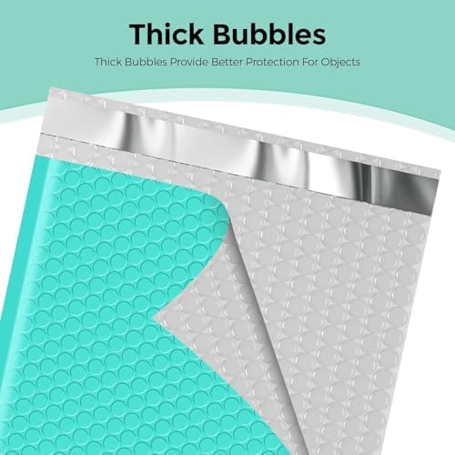 Metronic Bubble Mailers 10.5x16 Inch Teal 500 Pack Padded Envelopes - Image 5