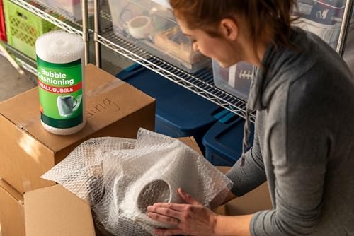 Duck Brand Small Bubble Cushioning Wrap for Moving & Shipping - 30 FT Bubble Packing Wrap for Extra Protection Packaging Boxes & Mailers - Clear Bubble Roll Moving Supplies, Perforated Every 12 IN - Image 4