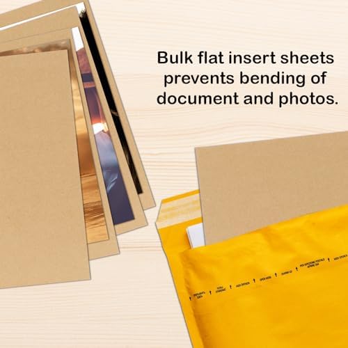 Calenzana 50 Pack 11x14 Inch Brown Corrugated Cardboard Sheets Flat Cardboard Sheets for Packing Mailing Divider and DIY Crafts - Image 4