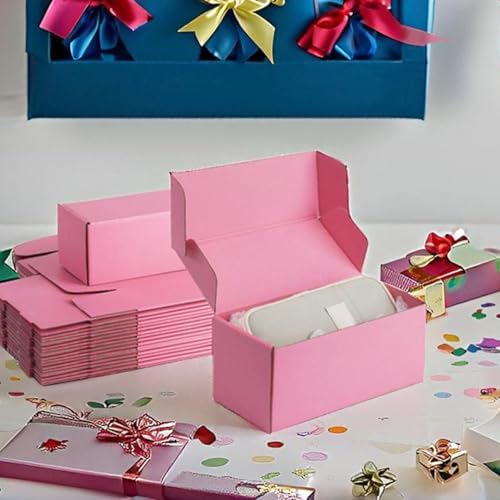 10x4x4 inch Pink Shipping Boxes for Small Business- Set of 25 - Image 6