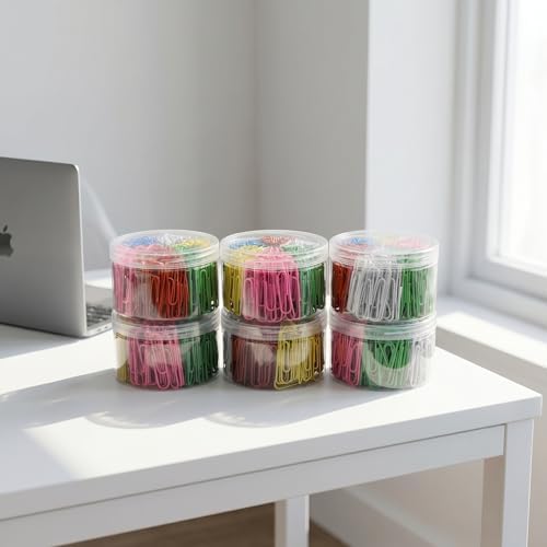 Colored Jumbo Paper Clips, 300pcs 2 Inch (50 mm) Paper Clip Paperclips Colorful Clips for Paperwork Ideal for Home, School and Office Use Colored (Colorful, 2 Inch (Pack of 6)) - Image 3