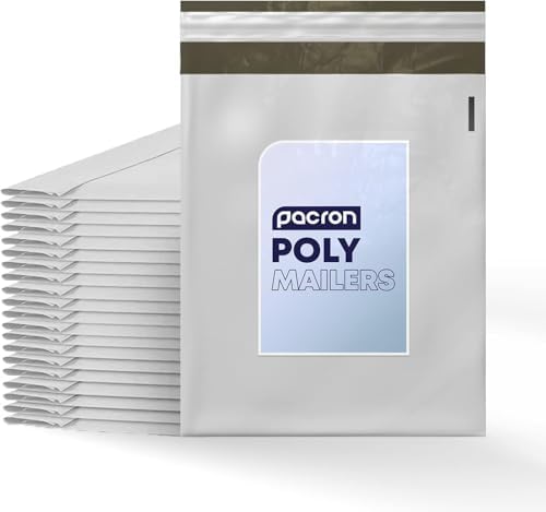 Poly Mailers 12x15.5, 500-Pack Waterproof Self-Seal Tear-Resistant by Pacron
