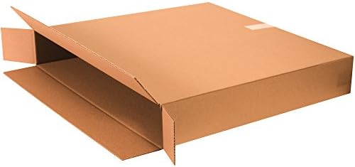 Box USA 5 Pack of Flat-Panel TV Corrugated Cardboard Boxes, 28" L x 6" W x 20" H, Kraft, Shipping, Packing and Moving by BOXUSA