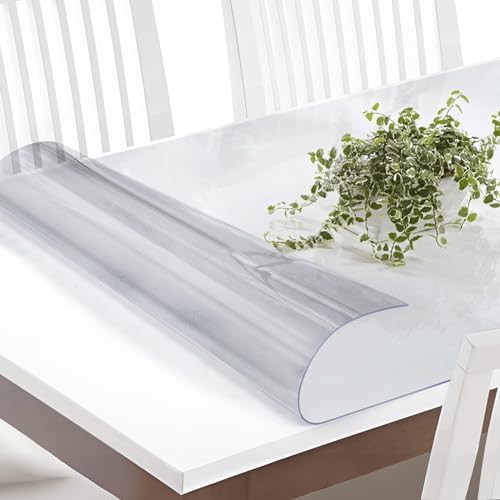 Vicwe Clear Table Cover Protector, 36x78 Inch Single-Sided Frosted Desk Mat by Vicwe