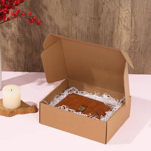 Qilery 100 Pcs 9 x 6 x 4" Shipping Boxes Corrugated Cardboard Box - Image 4