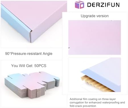 6"x4"x1.6" Shipping Boxes, 50 Pack Purple Cardboard Mailer Box, Small Gift Boxes for Packaging Small Business - Image 3