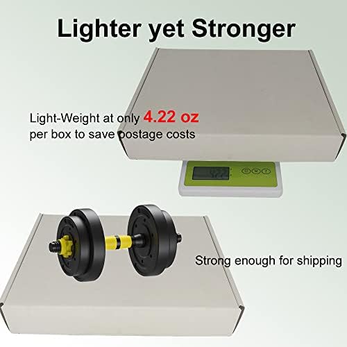 11.125x8.625x2'' Shipping Boxes 25 Pack, White Corrugated Cardboard Mailers for Mailing Packaging Small Business (W1182-25) - Image 3