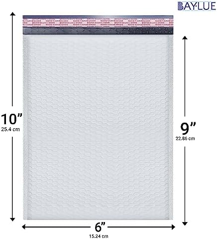 Bubble Mailers 6x10, Self Seal Poly Padded Envelopes #0, 250 Pack Bulk - Image 2