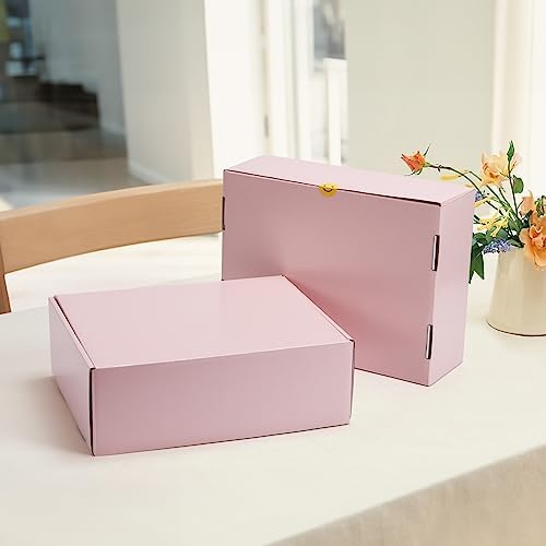 HORLIMER 12x9x4 inches Shipping Boxes Set of 20, Pink Medium Corrugated Cardboard Gift Mailer Box - Image 6