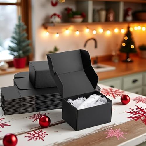 7x5x4 inch Black Shipping Boxes for Small Business- Set of 25 - Image 5