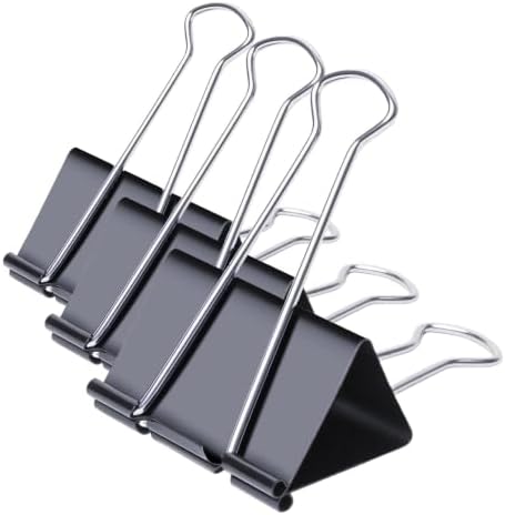 Ufmarine Jumbo Binder Clips 3 inch (6 Pcs), Extra Large Binder Clips Giant for Office Supplies (Pack of 3) by Ufmarine