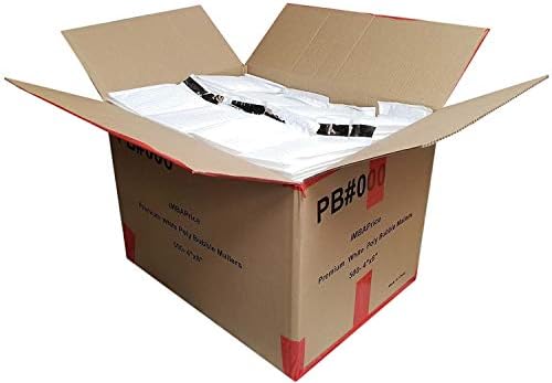 iMBAPrice 500#000 (4" x 8") Pure White Color SELF Seal Poly Bubble MAILERS Padded Shipping ENVELOPES (Total 500 Bags) - Image 2