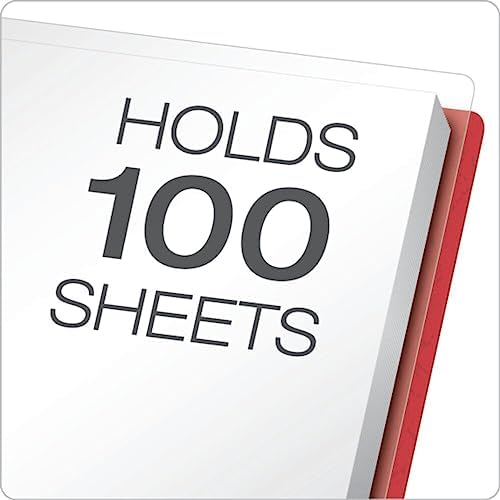 Oxford Clear Front Report Covers, Red, Letter Size, 25 per Box (55811EE) (Pack of 5) - Image 7