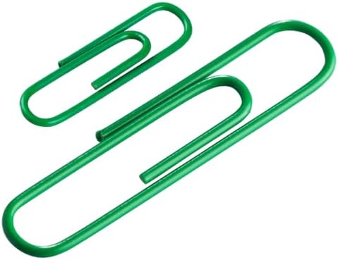 JAM PAPER Combo Pack Colorful Paper Clips - Standard & Jumbo - Green Paperclips - 1 Pack of 100 & 1 Pack of 75 - Image 3