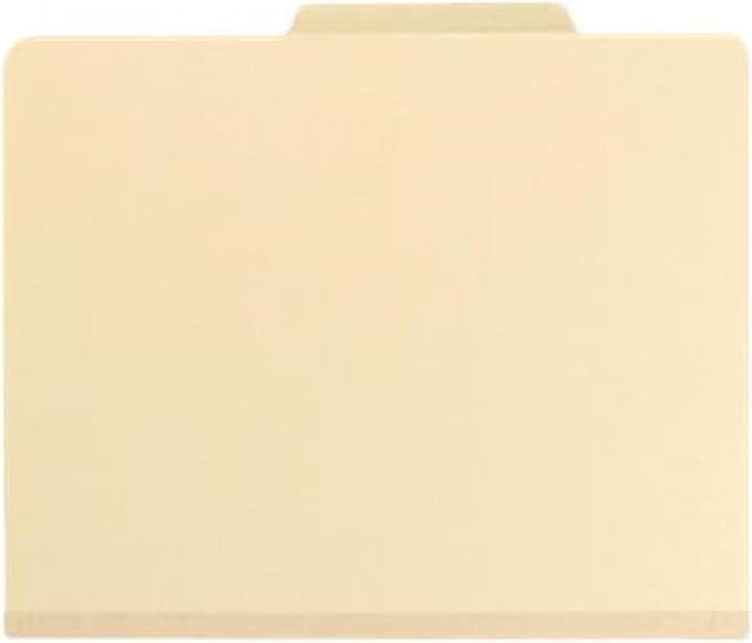 Smead Classification File Folder, 2" Expansion, 2/5-Cut Tab, Letter Size, 10 per Box (2 Dividers, Manila) - Image 7