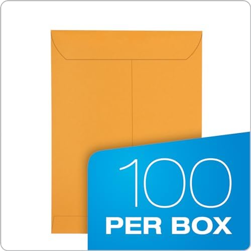 Columbian 9 x 12 Catalog Envelopes with Self Seal Closure, 28 lb Brown Kraft, for Mailing Flat Letter Size Documents or Photos, 100 Per Box (COLO341) - Image 4