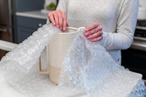 Duck Max Strength Bubble Cushioning Wrap for Moving & Shipping, 15 FT, Large Bubble Packing Wrap for Heavy Duty Protection Packaging Boxes, Clear Bubble Roll Moving Supplies, Perforated Every 12 IN - Image 3