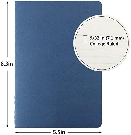 EUSOAR Travel Journal Set, A5 12Pack 5.5" x 8.3" 60 Pages Soft Cover Lined Notebooks, Travel Notebook Journal, Drawing Notebook Notepad Sketchbook, Students Office Subject Diary Notebooks Journal - Image 2