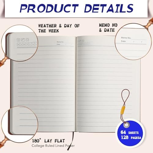 TaoBary A5 PU Leather Journals Bulk Colorful Tree Journal Notebook Soft Leather Cover Lined Ruled Writing Notebook for Back to School Office Group Team Volunteer(Bright Colors,84 Pcs) - Image 3