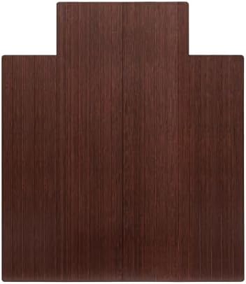 Anji Mountain 52" x 44" Bamboo Office Chair Mat for Carpet & Hardwood Floor - Image 2