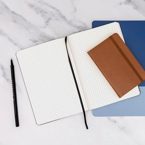 PAPERAGE Graph Paper Journal Notebook, (Sage Green), 160 Pages, Medium 5.6 in x 8 in - 100 GSM Thick Paper – Hardcover Grid Notebook for Work or School - Image 6