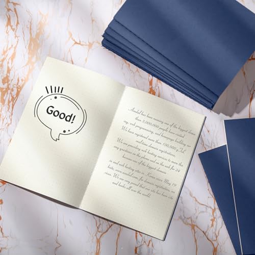 Mimorou 100 Pcs A5 Journals Notebooks Bulk,Navy,Dot - Image 3