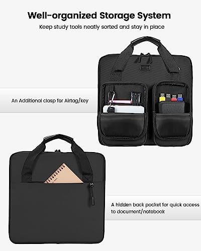 Zipper Binder 3 Inch 3 Ring with Shoulder Strap Multi-Pocket,Tough - Image 3