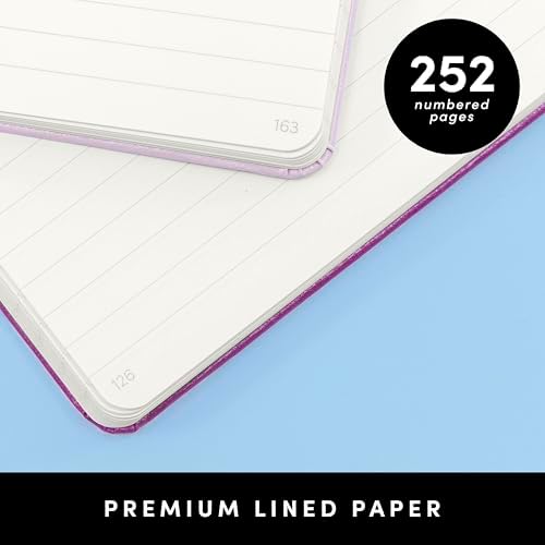 PAPERAGE Lined Journal Notebook, Hardcover Journal for Women & Men, 252 Pages, (5.6 in x 8 in), College Ruled Journaling Notebook for Work, School Supplies & Note Taking, (Dark Green) - Image 4