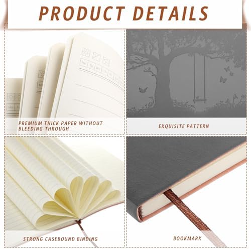 TaoBary A5 PU Leather Journals Bulk Colorful Tree Journal Notebook Soft Leather Cover Lined Ruled Writing Notebook for Back to School Office Group Team Volunteer(Assorted Colors,60 Pcs) - Image 4