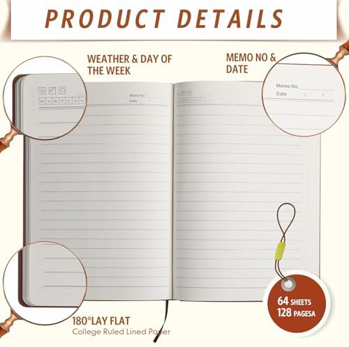 TaoBary A5 PU Leather Journals Bulk Colorful Tree Journal Notebook Soft Leather Cover Lined Ruled Writing Notebook for Back to School Office Group Team Volunteer(Assorted Colors,60 Pcs) - Image 6