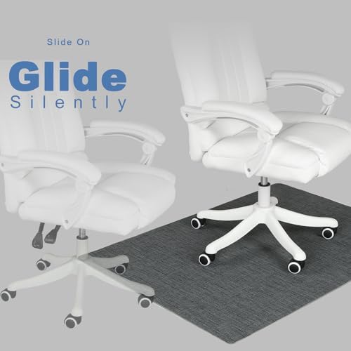 Chair Mat for Hardwood & Tile Floor, 47" x 52" Heavy Duty Office Chair Mat for Rolling Chairs Easy Glide, Anti Slip, Non-Curve, Floor Protector for Home Office, Graphite Texture - Image 5