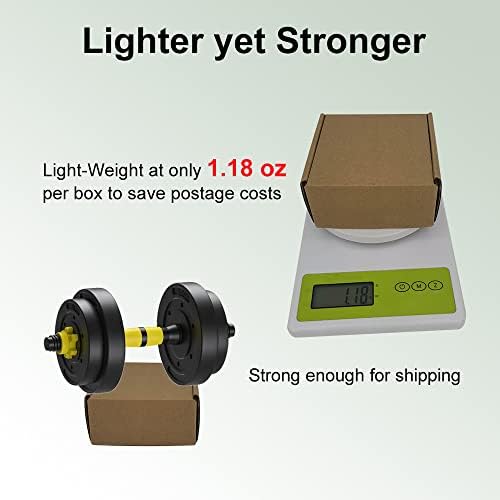 4x4x2'' Small Shipping Boxes 25 Pack, Brown Corrugated Cardboard Mailers for Mailing Packaging Business (BR442-25) - Image 3