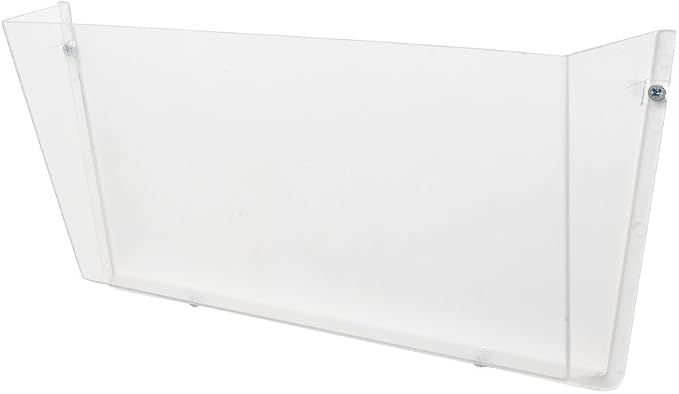Deflecto Unbreakable DocuPocket, Wall File Organizer, Letter Size, Clear, Single Pocket, 14.5" x 3" x 6.5" (63201) - Image 4