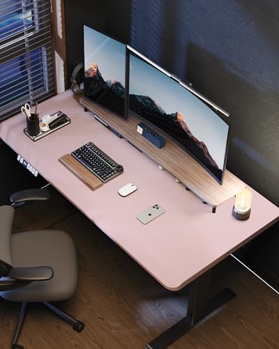 AFIING Large Desk Mat 55" x 24" - PU Leather Desk Pad Protector, Waterproof Non-Slip Extended Mouse Pad for Office Desk, Keyboard, Laptop and Home Workspace (Light Blue) - Image 6