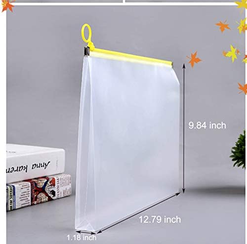 9x12 Clear Zip Plastic Envelopes File Document Paper Holder 4 Pack - Image 2