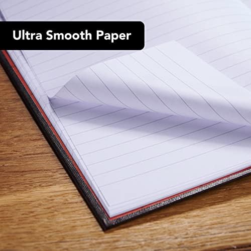Black n' Red Notebooks, Business Journals, 3 Pack, 11-3/4" x 8-1/4", 96 Sheets, Ruled, Optik Paper, Hardcover, Casebound, Black (400123487) - Image 4