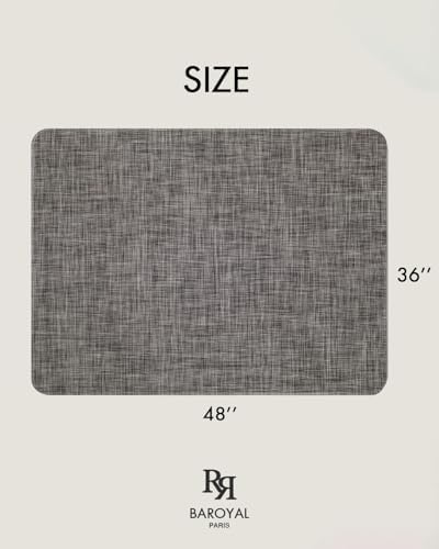 BARoyal Office Chair Mat for Hardwood Floor Under Desk Computer Rolling Chair Mat for Wood/Tile Floor Non-Slip Heavy Duty Desk Rug PVC Plastic Hard Floor Protector 36" x 48"(Gravel) - Image 6