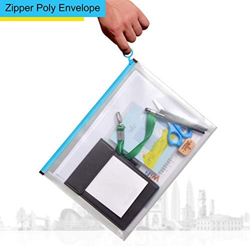 9x12 Clear Zip Plastic Envelopes File Document Paper Holder 24 Pack - Image 4
