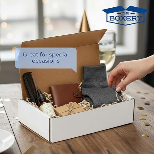 The Boxery Corrugated Mailers White Tuck Shipping Boxes (7x5x4) - Image 6