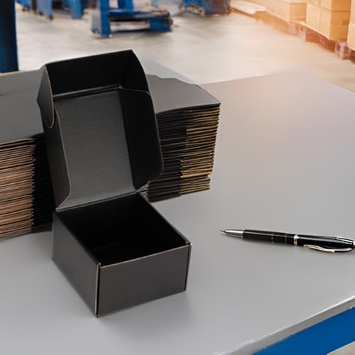 Black Shipping Boxes 6x6x4 Inches, 20 Pack - Image 4