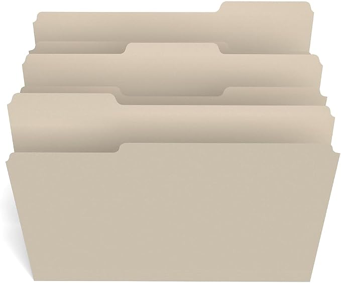 Staples File Folders, Letter Size, 3‑Tab Design, Manila, Durable Paper Stock, 1000/Carton - Image 6
