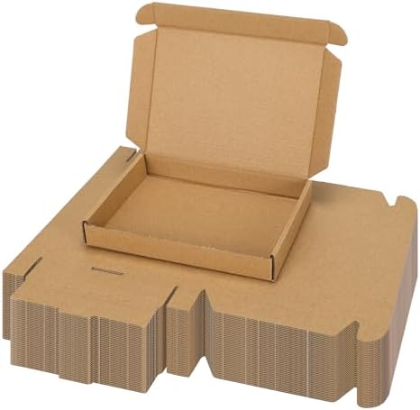 PHAREGE 40 Pack 7x5x1 inch Small Shipping Boxes, Brown Mailing Boxes by PHAREGE
