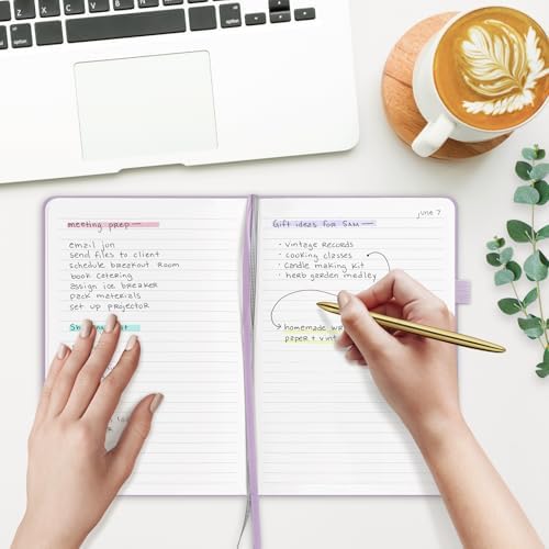 &And Per Se Lined Journal Notebook, 160 Pages, A5 5.7 x 8 inches College Ruled Thick Paper Notebook Journals for Writing, Hardcover Notebooks for Women Men Office School (1 Pack, Lavender) - Image 5