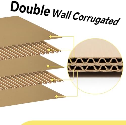 15 Pack 24" x 36" Corrugated Cardboard Sheets, Double Wall, Brown - Image 6