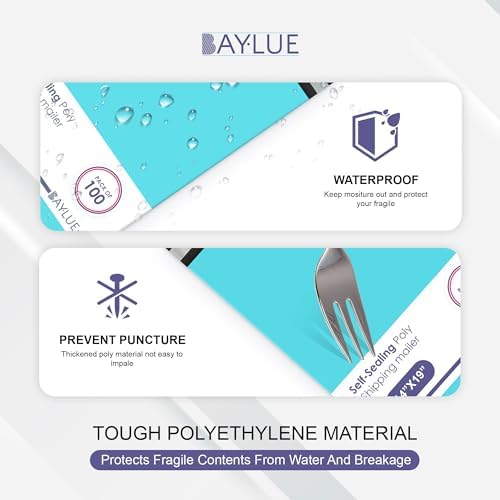 Teal Poly Mailers 9x12, Self Seal Shipping & Mailing Bags, 1000 Pack Bulk - Image 5