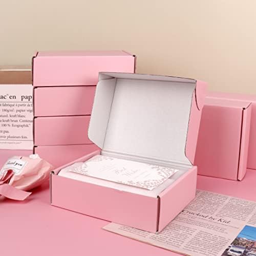 Shipping Boxes Small 6x4x2 Inches, Pink Cardboard Boxes for Packaging, Corrugated Mailing Boxes for Small Business (Pack of 20) - Image 4
