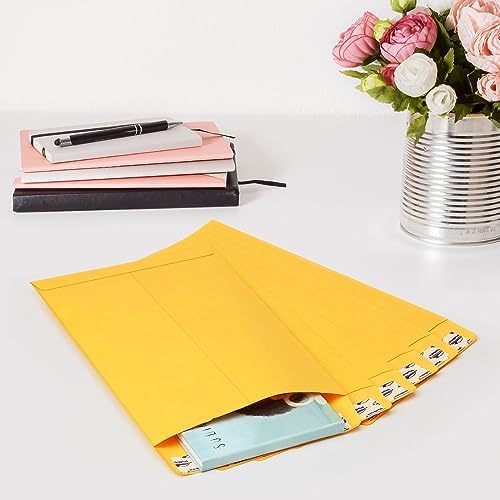 ValBox 6x9 Self Seal Catalog Security Envelopes 250 Count Small Brown Kraft Envelopes for Mailing, Storage and Organizing - Image 6