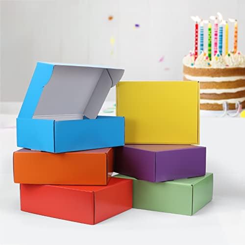PHAREGE 18 Pack 12x9x4 in Cardboard Shipping Boxes, 6 Colors Gift Box - Image 3