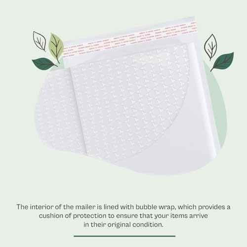 PSBM #000 500 PCS 4 x 8 Inch White Kraft Bubble Mailers, Cushion Padded Envelopes, Self-Sealing Peel-Off Strip, Ideal for Shipping CD, DVD, Jewelry, Photos, Magazine, Books, Clothes and More - Image 4