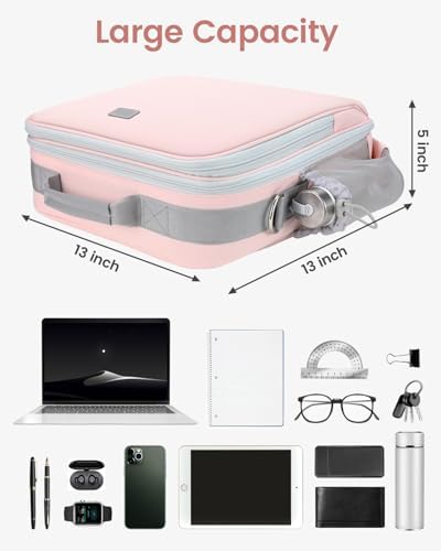 Zipper Binder 3 Inch D-Ring 3 Ring with Water Bottle Holder - Image 5